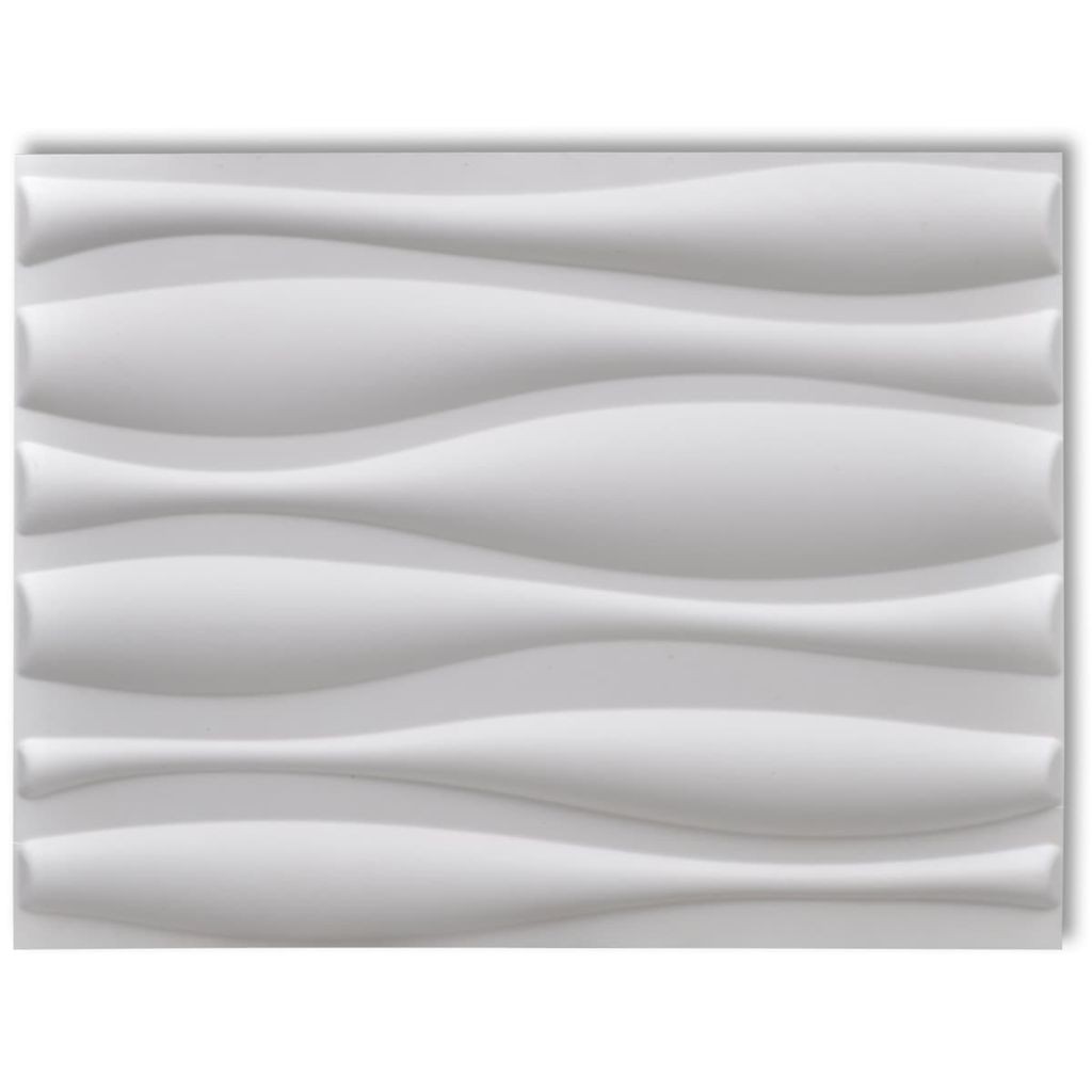 Wall Panel 3D Wave 0.625 m x 0.8 m 12 Panels 6 m²